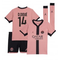 Paris Saint-Germain Desire Doue #14 3rd trikot Kinder 2024-25 Kurzarm (+ Kurze Hosen)